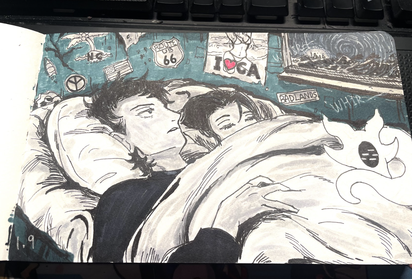 Drew This When LA Blackout